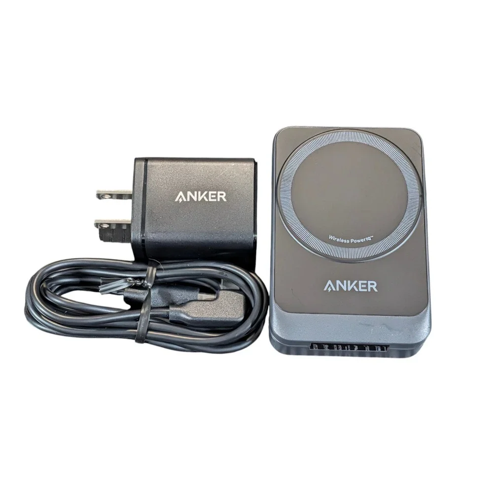 Cc9U Anker  MagGo 15W Qi2 Foldable Pocket-Sized 3 - in - 1 Magsafe Charger Black